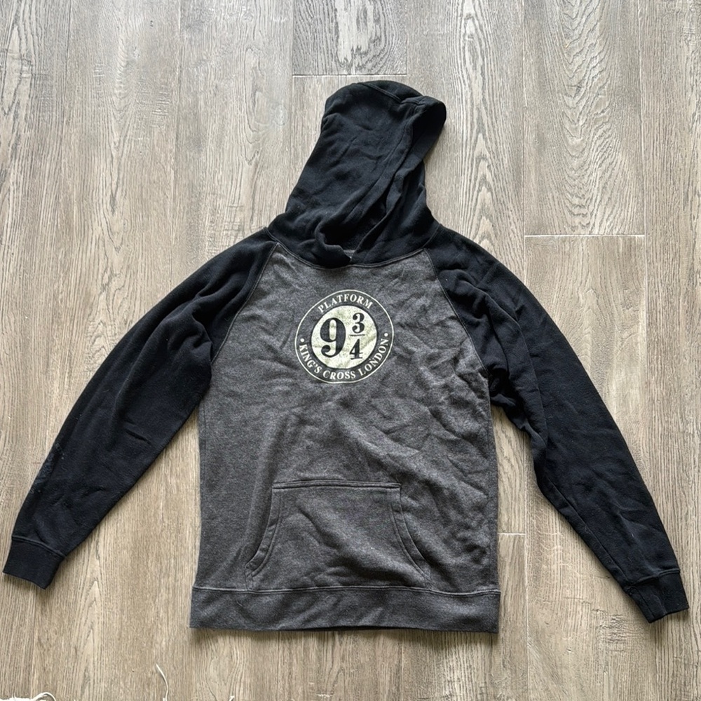Universal Studios Harry Potter Black and Gray Train Hoodie